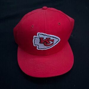 Very nice hat it’s red and the chiefs I’m just not a big fan of the chiefs